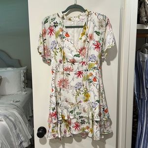 Parker floral silk dress